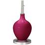 4_Color Plus Ovo 60" High Modern Glass Vivacious Pink Floor Lamp more views