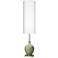 Color Plus Ovo 60" High Modern Majolica Green Floor Lamp