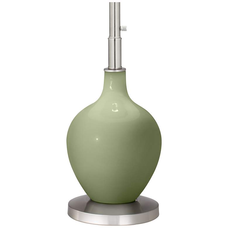 Image 4 Color Plus Ovo 60" High Modern Majolica Green Floor Lamp more views