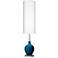 Color Plus Ovo 60" High Modern Oceanside Blue Floor Lamp