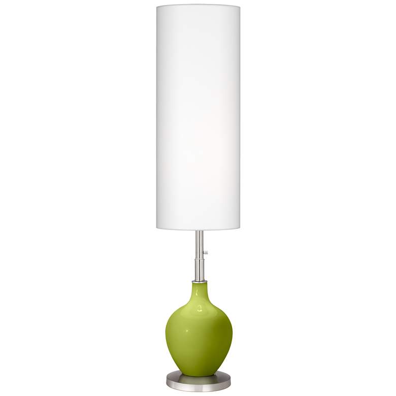 Image 2 Color Plus Ovo 60" High Modern Parakeet Green Floor Lamp
