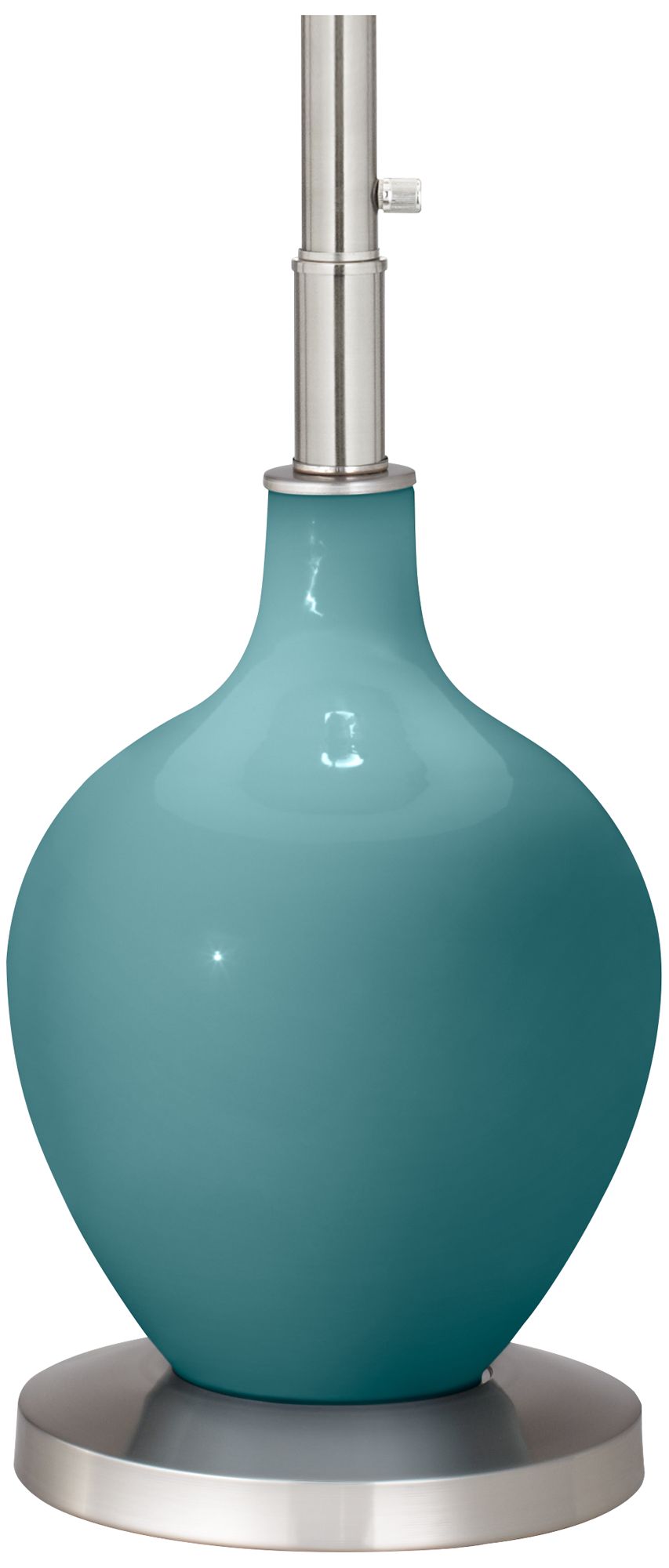 Image 5 Color Plus Ovo 60" High Modern Reflecting Pool Blue Floor Lamp more views