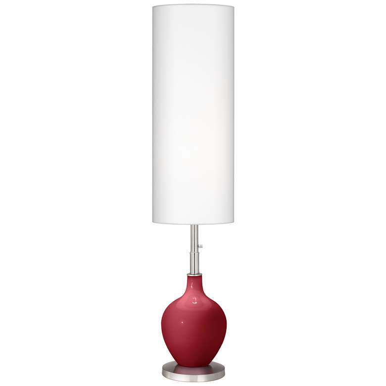 Image 1 Color Plus Ovo 60" High Modern Samba Red Floor Lamp