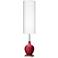 Color Plus Ovo 60" High Modern Samba Red Floor Lamp