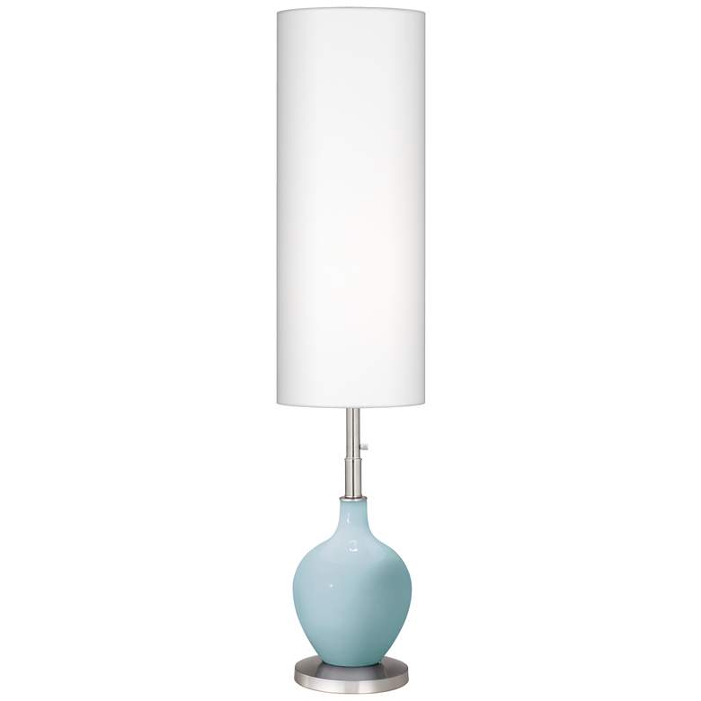 Image 1 Color Plus Ovo 60" High Modern Vast Sky Blue Floor Lamp