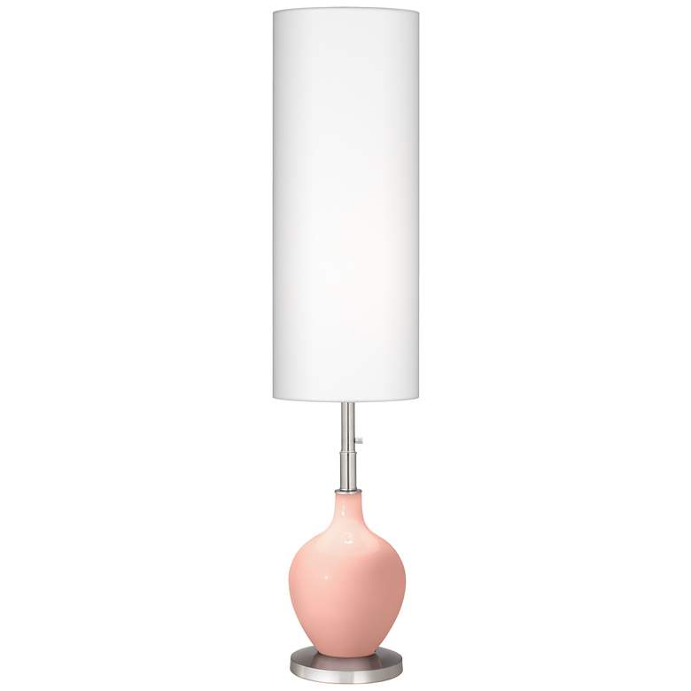 Image 1 Color Plus Ovo 60" High Rustique Warm Coral Floor Lamp