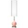 Color Plus Ovo 60" High Rustique Warm Coral Floor Lamp