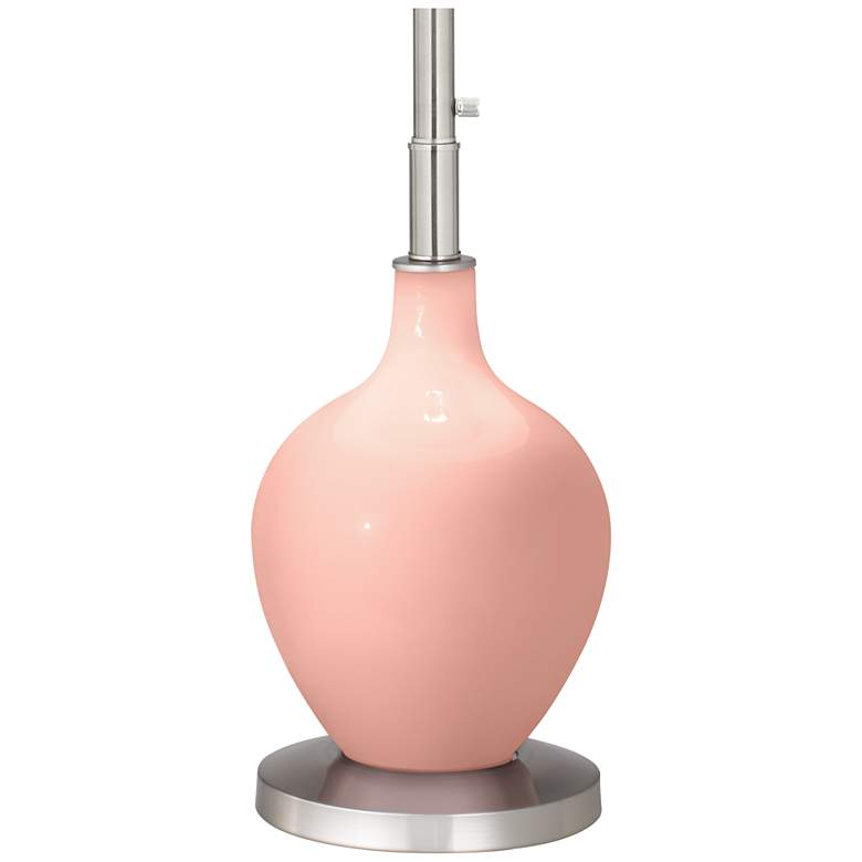 Image 4 Color Plus Ovo 60" High Rustique Warm Coral Floor Lamp more views