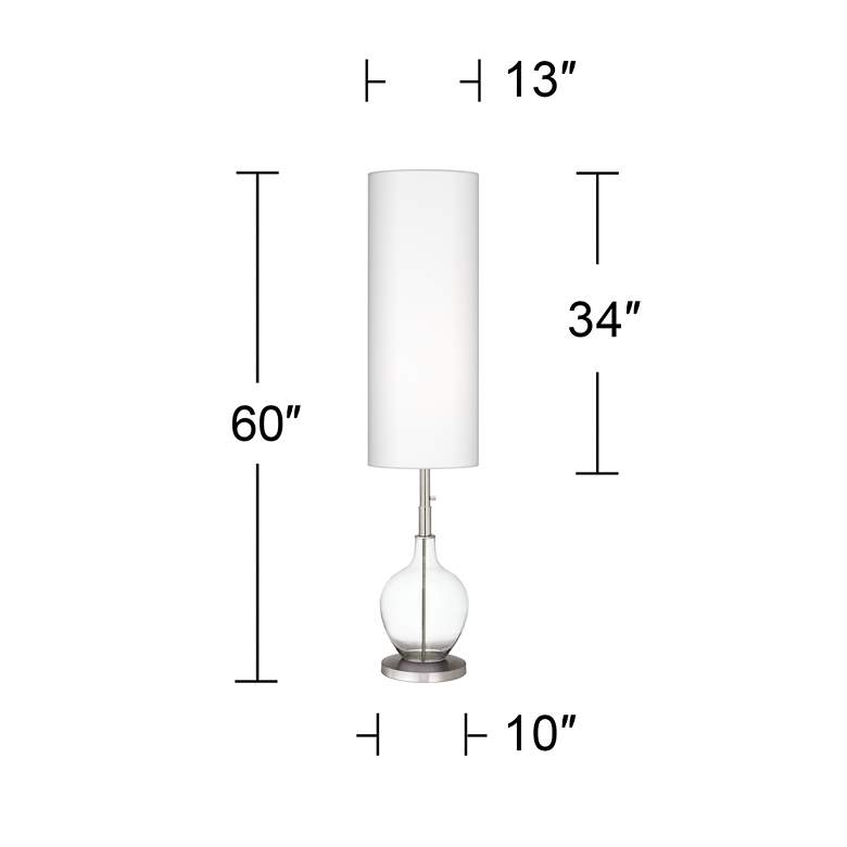 Image 5 Color Plus Ovo 60" High Rustique Warm Coral Floor Lamp more views