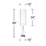 5_Color Plus Ovo 60" High Rustique Warm Coral Floor Lamp more views