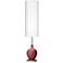 Color Plus Ovo 60" High Toile Red Floor Lamp