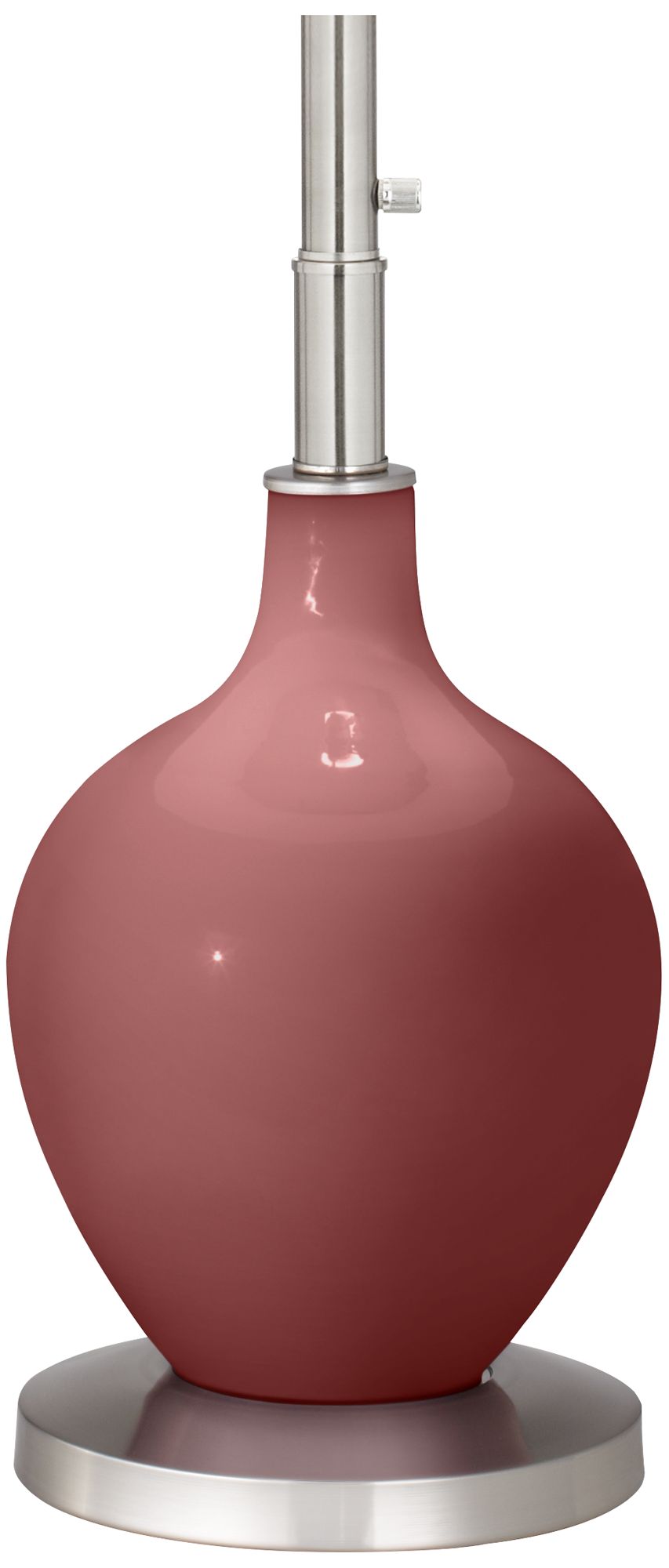 Image 4 Color Plus Ovo 60" High Toile Red Floor Lamp more views