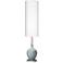Color Plus Ovo 60" High Uncertain Gray Floor Lamp