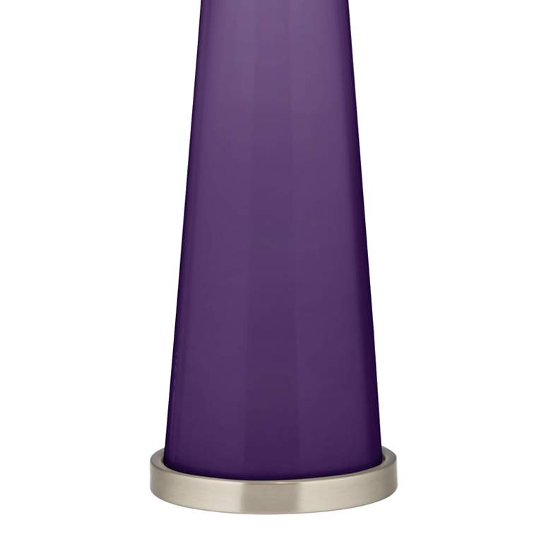 Image 3 Color Plus Peggy 29 3/4" Acai Purple Glass Table Lamp more views