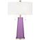 Color Plus Peggy 29 3/4" African Violet Purple Glass Table Lamp