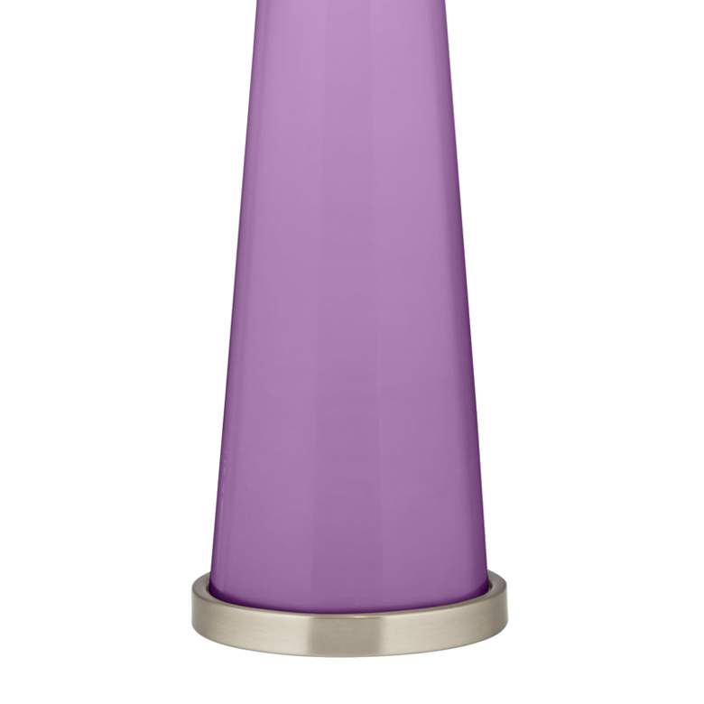 Image 3 Color Plus Peggy 29 3/4" African Violet Purple Glass Table Lamp more views