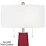 2_Color Plus Peggy 29 3/4" Antique Red Glass Table Lamp more views