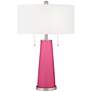 Color Plus Peggy 29 3/4" Blossom Pink Glass Table Lamp