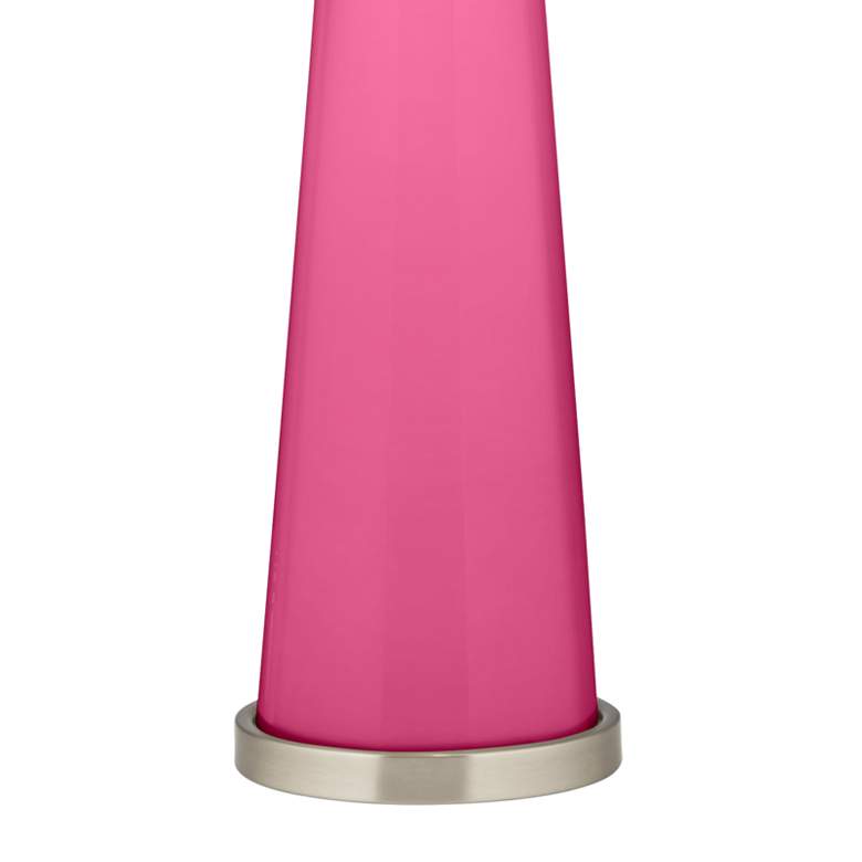 Image 3 Color Plus Peggy 29 3/4" Blossom Pink Glass Table Lamp more views