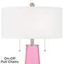Color Plus Peggy 29 3/4" Candy Pink Glass Table Lamp