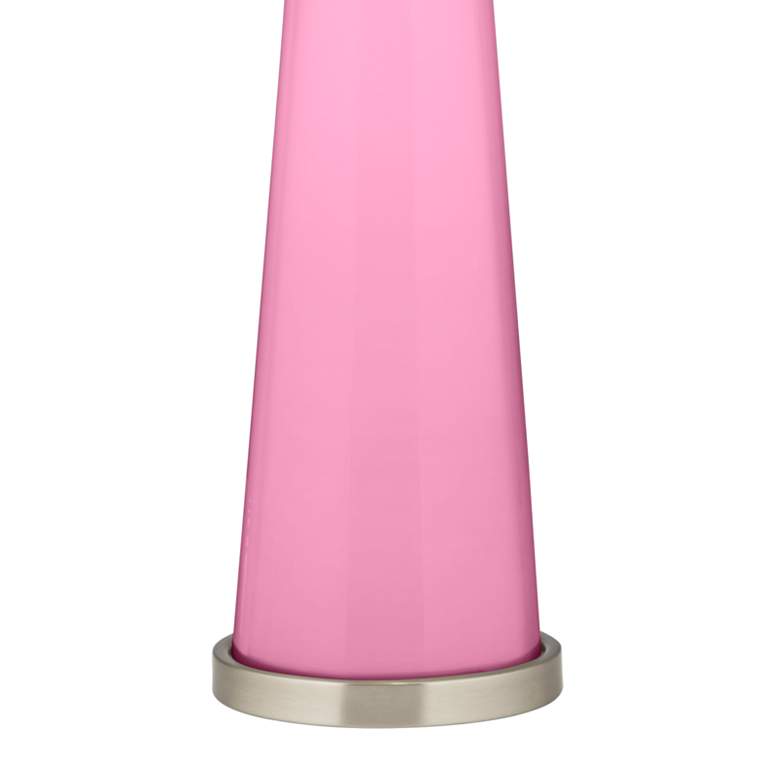 Image 3 Color Plus Peggy 29 3/4 inch Candy Pink Glass Table Lamp more views