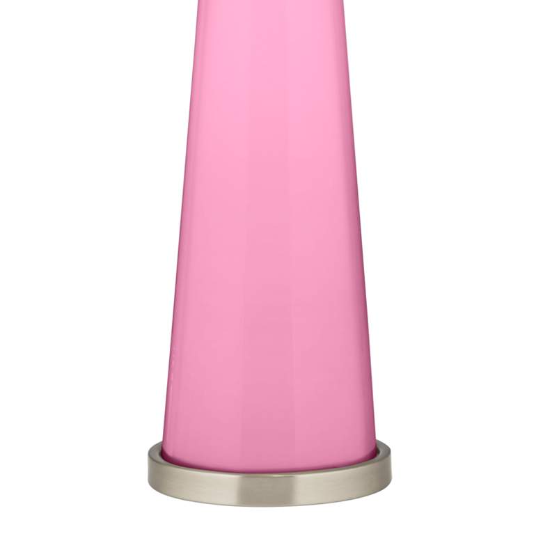 Image 3 Color Plus Peggy 29 3/4" Candy Pink Glass Table Lamp more views