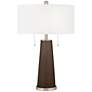 1_Color Plus Peggy 29 3/4" Carafe Brown Glass Table Lamp