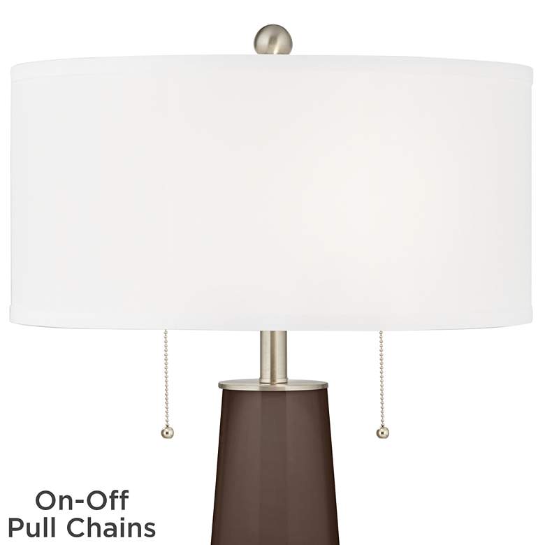 Image 2 Color Plus Peggy 29 3/4" Carafe Brown Glass Table Lamp more views