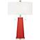 Color Plus Peggy 29 3/4" Cherry Tomato Red Glass Table Lamp
