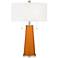 Color Plus Peggy 29 3/4" Cinnamon Spice Orange Glass Table Lamp