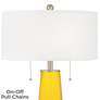 2_Color Plus Peggy 29 3/4" Citrus Yellow Glass Table Lamp more views
