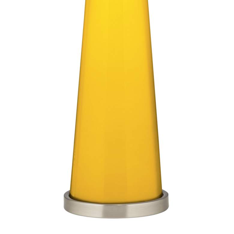Image 3 Color Plus Peggy 29 3/4" Citrus Yellow Glass Table Lamp more views