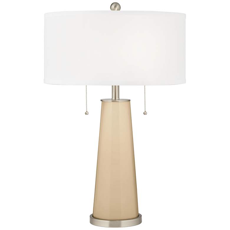 Image 1 Color Plus Peggy 29 3/4" Colonial Tan Glass Table Lamp