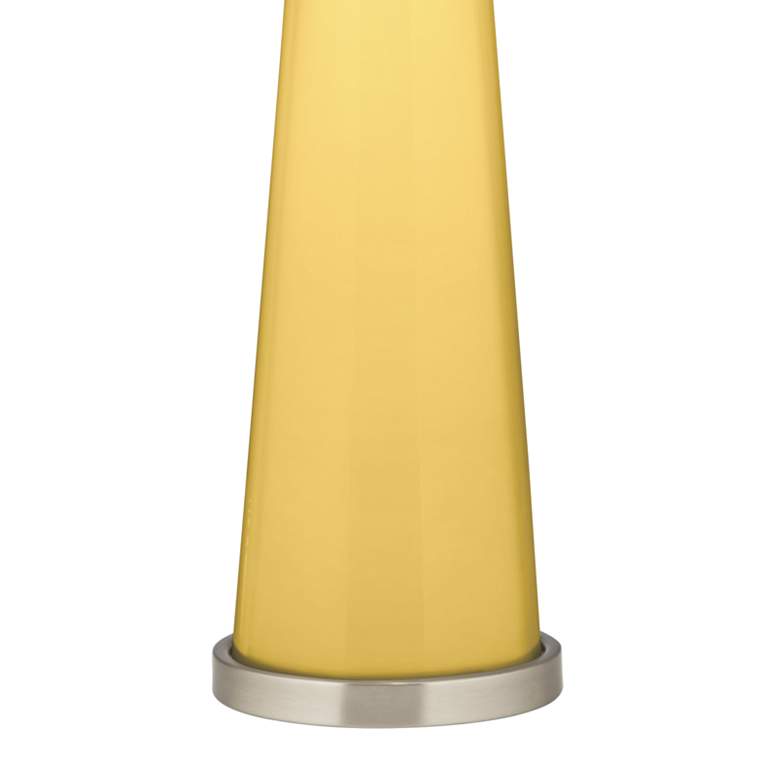 Image 3 Color Plus Peggy 29 3/4" Daffodil Yellow Glass Table Lamp more views