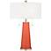 Color Plus Peggy 29 3/4" Daring Orange Glass Table Lamp