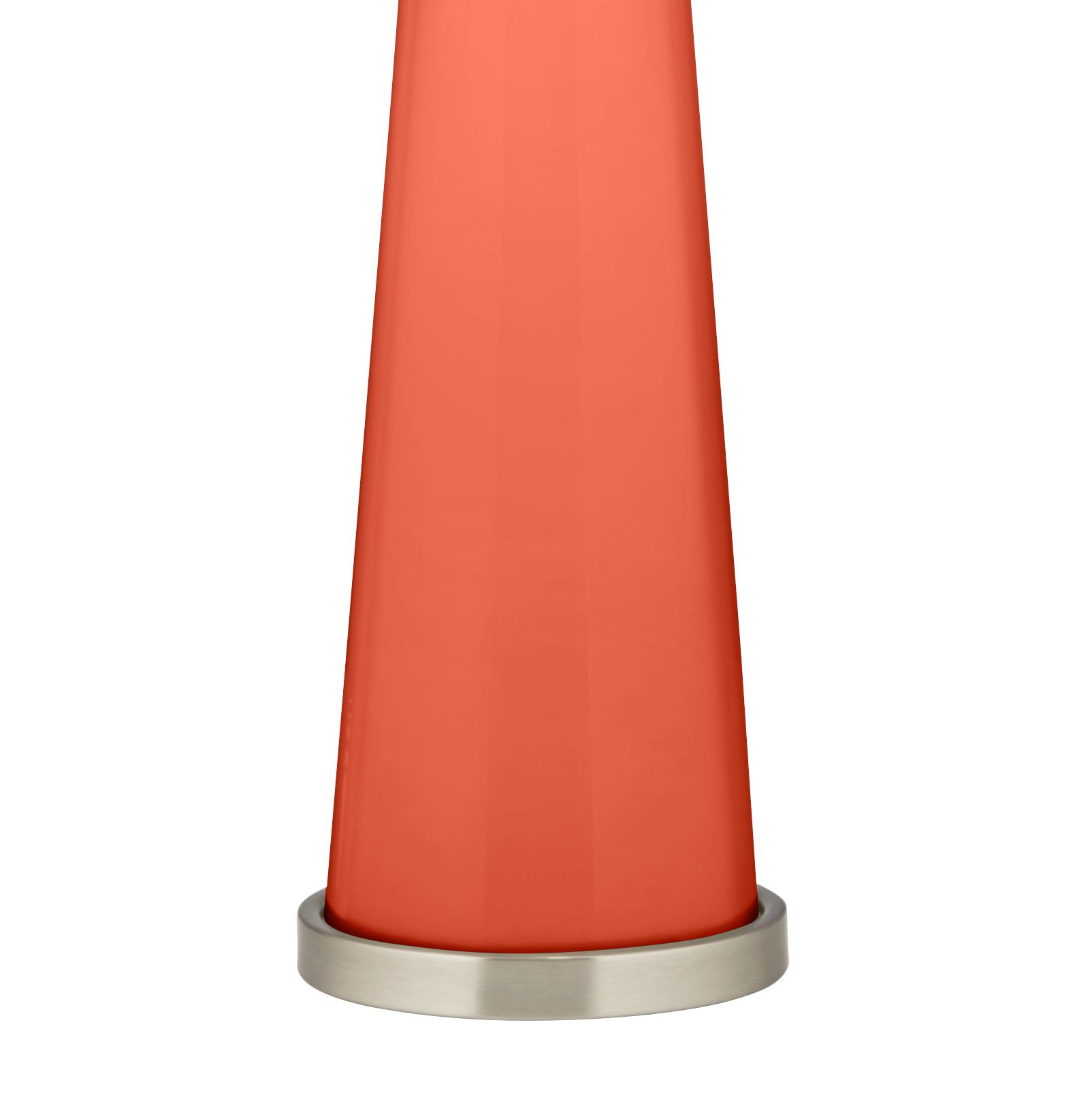 Image 3 Color Plus Peggy 29 3/4" Daring Orange Glass Table Lamp more views