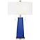 Color Plus Peggy 29 3/4" Dazzling Blue Glass Table Lamp