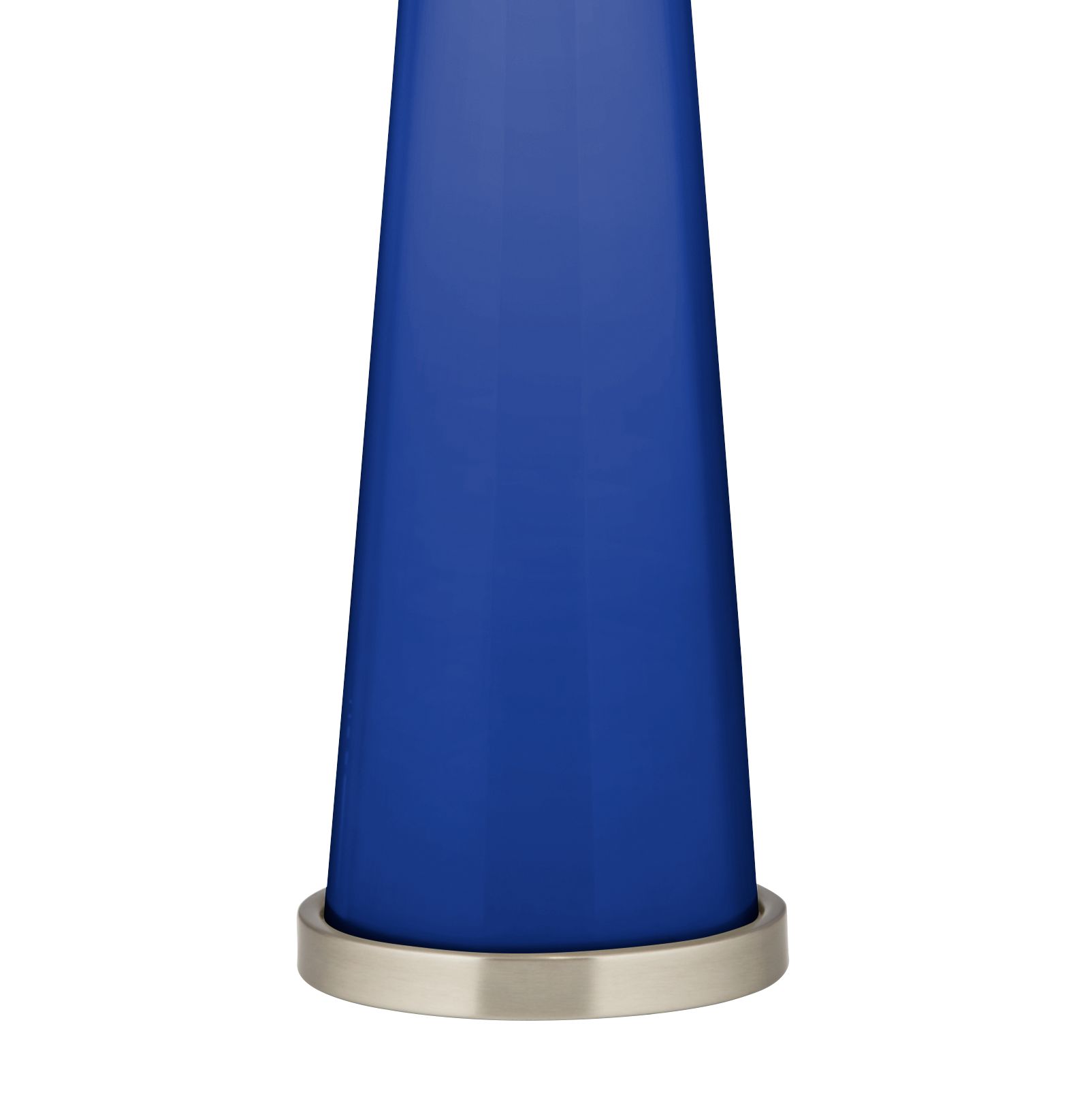Image 3 Color Plus Peggy 29 3/4" Dazzling Blue Glass Table Lamp more views