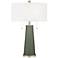 Color Plus Peggy 29 3/4" Deep Lichen Green Glass Table Lamp
