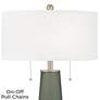 2_Color Plus Peggy 29 3/4" Deep Lichen Green Glass Table Lamp more views