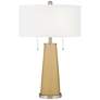 Color Plus Peggy 29 3/4" Empire Gold Glass Table Lamp