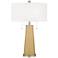 Color Plus Peggy 29 3/4" Empire Gold Glass Table Lamp