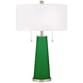 Image1 of Color Plus Peggy 29 3/4" Envy Green Glass Table Lamp