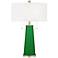 Color Plus Peggy 29 3/4" Envy Green Glass Table Lamp