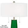 2_Color Plus Peggy 29 3/4" Envy Green Glass Table Lamp more views