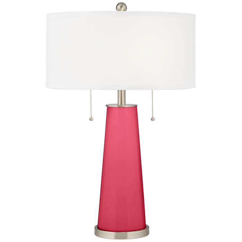 Image 1 Color Plus Peggy 29 3/4 inch Eros Pink Glass Table Lamp