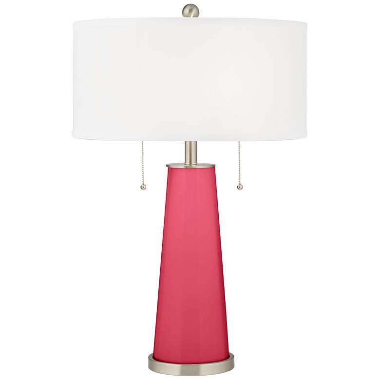 Image 1 Color Plus Peggy 29 3/4" Eros Pink Glass Table Lamp