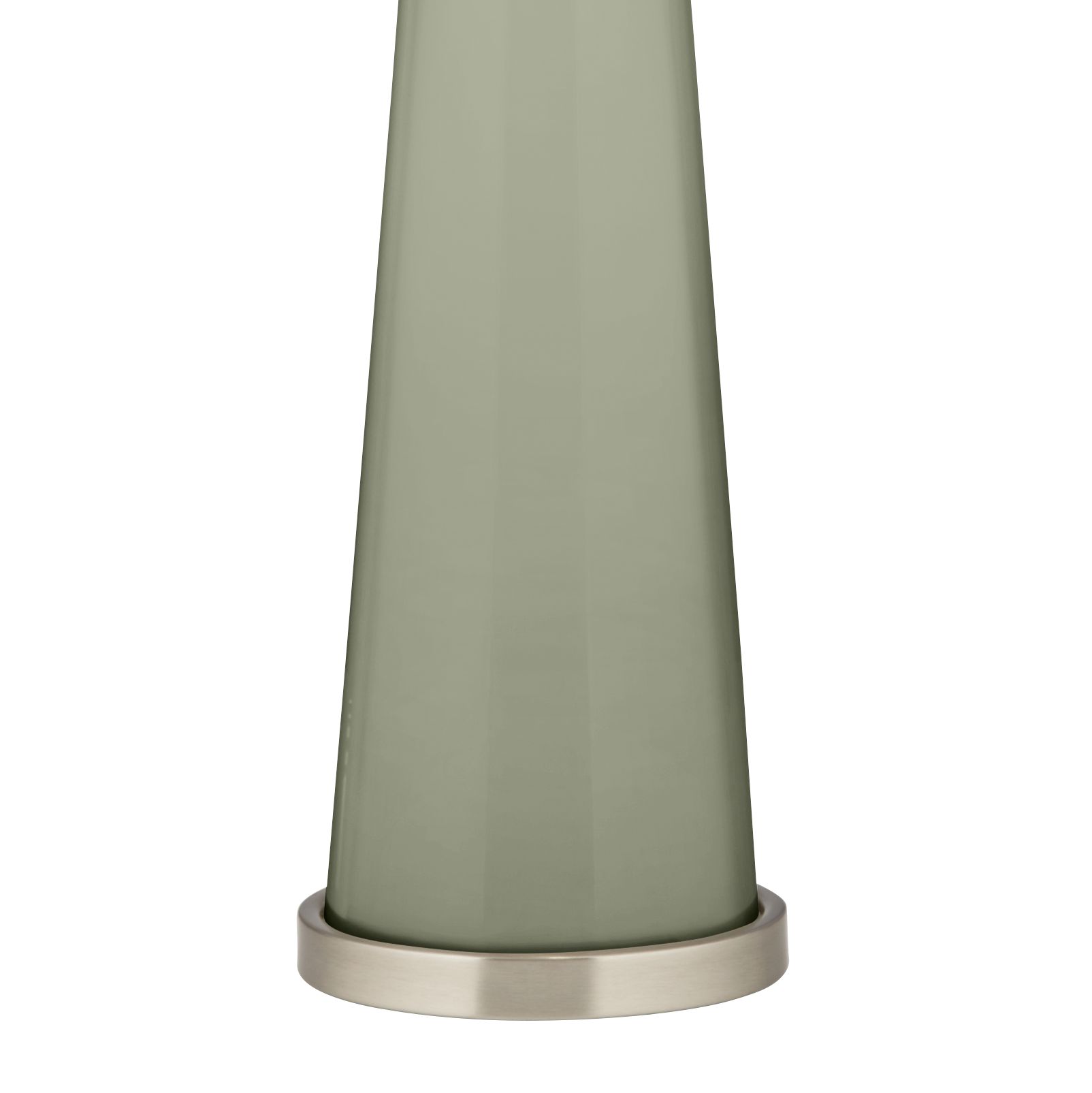 Image 3 Color Plus Peggy 29 3/4" Evergreen Fog Green Glass Table Lamp more views