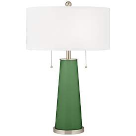 Image1 of Color Plus Peggy 29 3/4" Garden Grove Green Glass Table Lamp