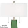 2_Color Plus Peggy 29 3/4" Garden Grove Green Glass Table Lamp more views